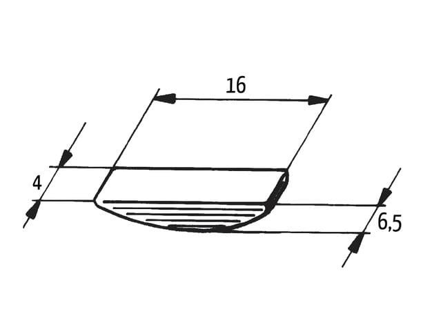 Scheibenfeder 16x4x6,5 mm | Polradkeil / Halbmondkeil für Derbi, Aprilia, Gilera – Bild 3