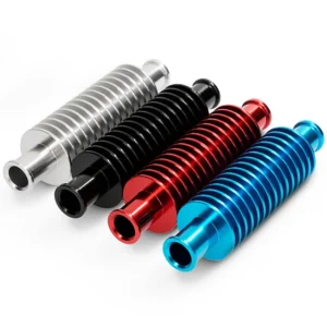 VOCA Racing Kühlerschlauch-Kühler 17mm Inline Kühlmittelkühler 133x35mm Aluminium Universal