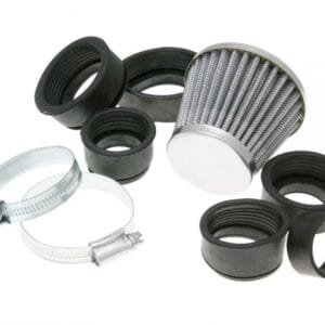 101 Octane Sportluftfilter Powerfilter 28–50 mm Chrom