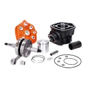 MVT Iron Max 90cc Zylinderkit Minarelli AM6 inkl. 45 mm Racing Kurbelwelle 13 mm Kolbenbolzen