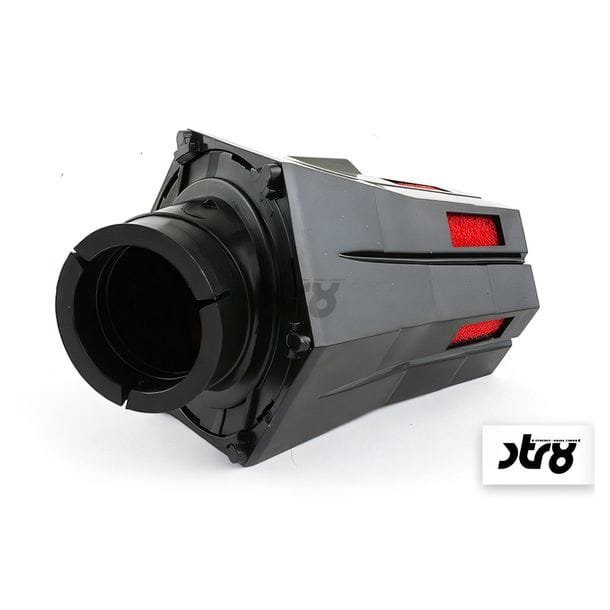 STR8 Evo Luftfilter 28–35 mm gebogen Schwarz Rot Universal Racing – Bild 2