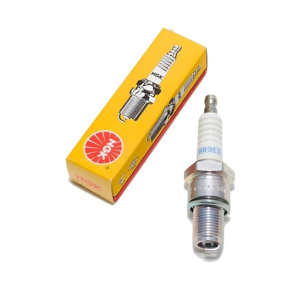 NGK BR9ES Zündkerze entstört | M14x1,25 | 19 mm Langgewinde | Wärmewert 9 | 3194