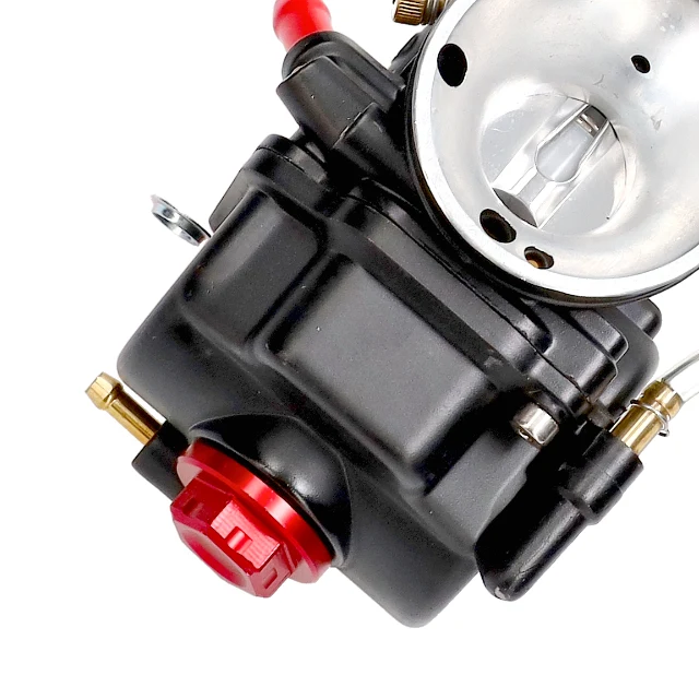 AllPro PWK 21 mm Vergaser Schwarz/Rot CNC – Racing Flachschiebervergaser – Bild 3