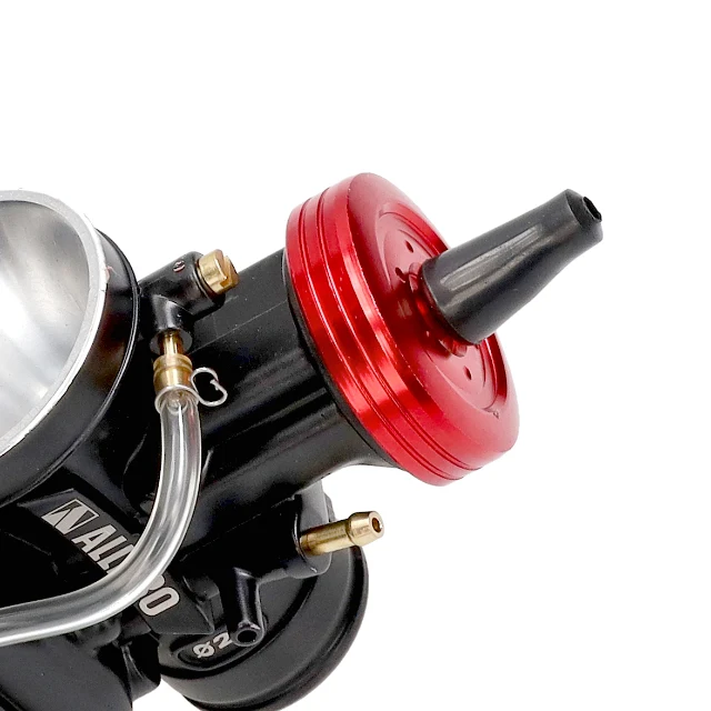 AllPro PWK 21 mm Vergaser Schwarz/Rot CNC – Racing Flachschiebervergaser – Bild 4