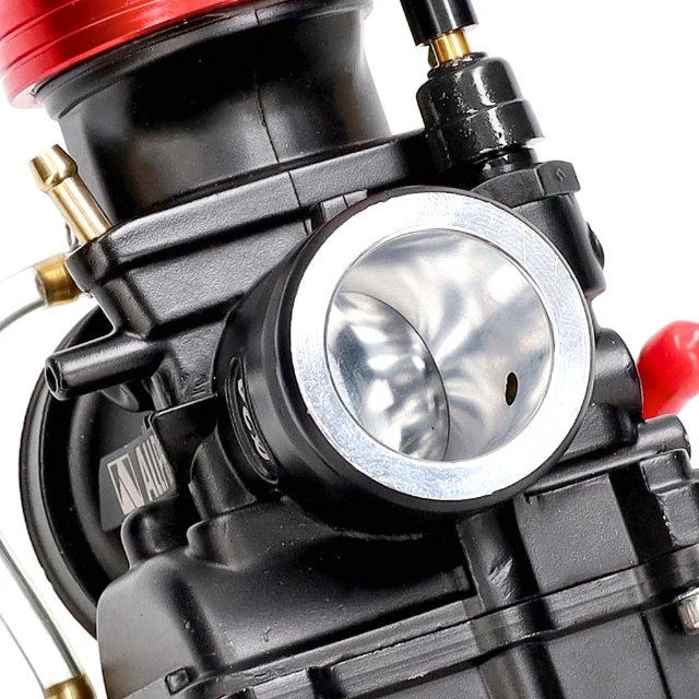 AllPro PWK 21 mm Vergaser Schwarz/Rot CNC – Racing Flachschiebervergaser – Bild 6