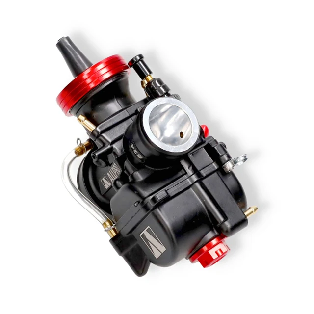 AllPro PWK 21 mm Vergaser Schwarz/Rot CNC – Racing Flachschiebervergaser – Bild 7