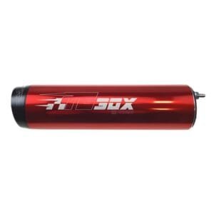 Endschalldämpfer Tecnigas TG-Box-2 Aluminium Rot/Schwarz – Sport Endschalldämpfer für Yamaha TZR 50 & KSR Moto TR 50 X