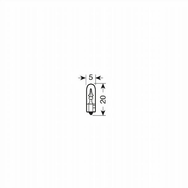 OSRAM Glühlampe W2,3W 12V 2723 W2x4,6d Original Instrumentenbeleuchtung Kontrollleuchte 1 Stück – Bild 2