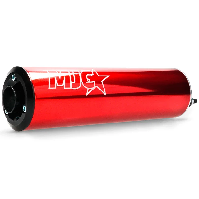 MJC Racing Auspuffanlage 50–70ccm Derbi Euro 2/3/4 & Minarelli AM6 – rot – Bild 7
