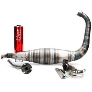 MJC Racing Auspuffanlage 50–70ccm Derbi Euro 2/3/4 & Minarelli AM6 – rot