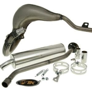 TurboKit Bufanda Resonanzauspuff mit E-Zulassung für Generic Trigger, X-Enduro & KSR-Moto TR 50 X | 50/70cc