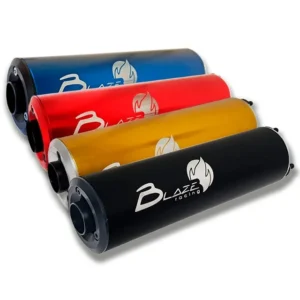 Blaze Racing | Auspuffschalldämpfer | CNC Aluminium | 200 mm | Eloxiert