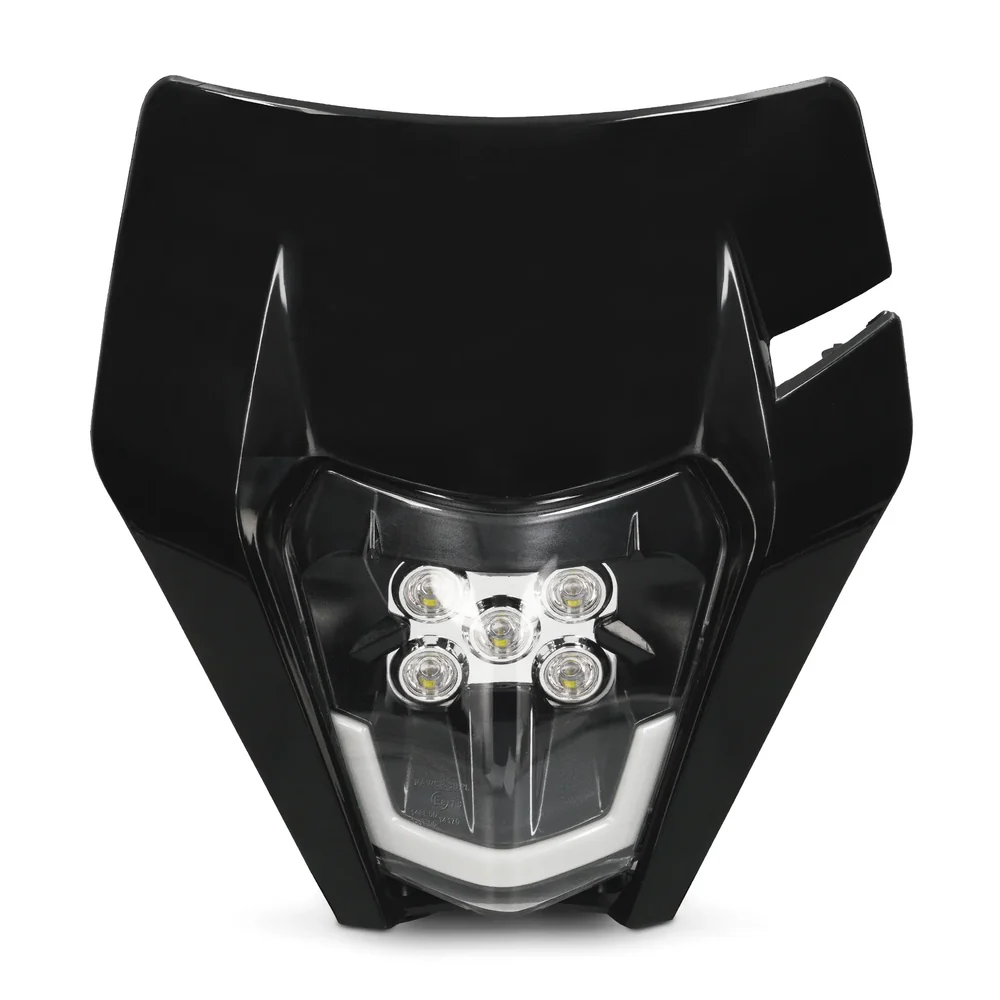 KTM EXC AllPro LED Scheinwerfer schwarz 4-Pin Universal Enduro Supermoto Motorrad