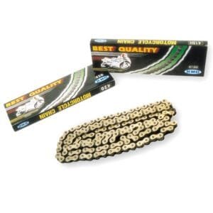 Kette KMC 428 / 130 Clipschloss gold / schwarz