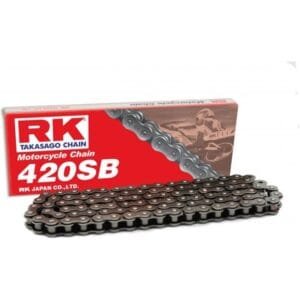 Kette RK Standard 420SB / 128 Glieder mit Clipschloss – Motorradkette