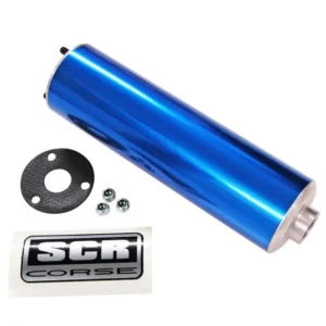 SCR Corse 50cc Auspuffschalldämpfer / Endschalldämpfer – Blau, Chrom, Lila oder Rot