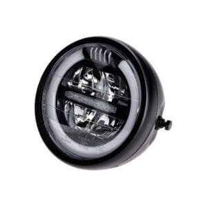 Puig LED Scheinwerfer rund 175 mm schwarz E-geprüft Universal Motorrad Moped Roller ATV