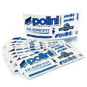 Polini Stickerkit A4 Aufkleber-Set Blau/Weiß