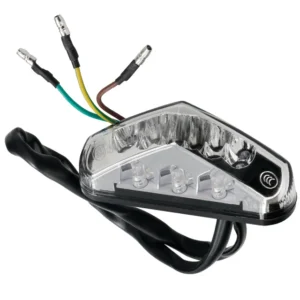 LED Rücklicht Allpro Universal Transparent mit Kennzeichenbeleuchtung E-geprüft