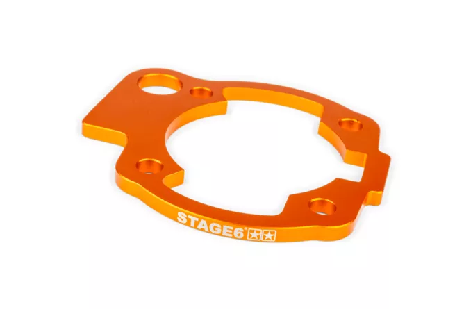 Stage6 CNC Zylinderfußspacer 5 mm Orange – Minarelli AM6 Langhub