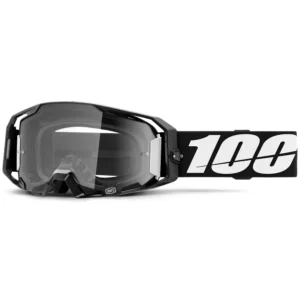 100% ARmatic MX Brille Schwarz – Offroad-Brille mit klarer Ultra HD Linse