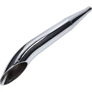 swiing Sidepipe Auspuff 28/60 mm Chrom – universal für Mofa & Moped