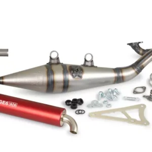 Stage6 Pro Replica MK2 Sportauspuff Minarelli liegend / China 2-Takt – Rot – ECE