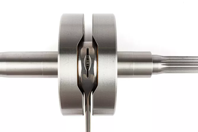 2Fast High-End Langhub Kurbelwelle 45,8mm Hub 90mm Pleuel Minarelli liegend – Aerox / Nitro – Bild 5