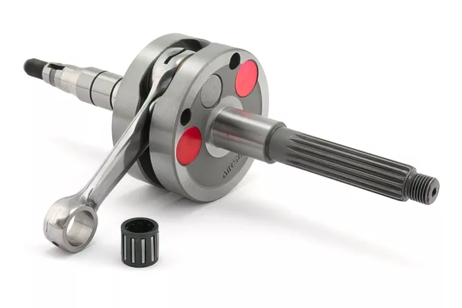 Airsal Racing Xtrem Langhub Kurbelwelle 45mm Hub 85mm Pleuel Minarelli liegend – Aerox / Nitro – Bild 2
