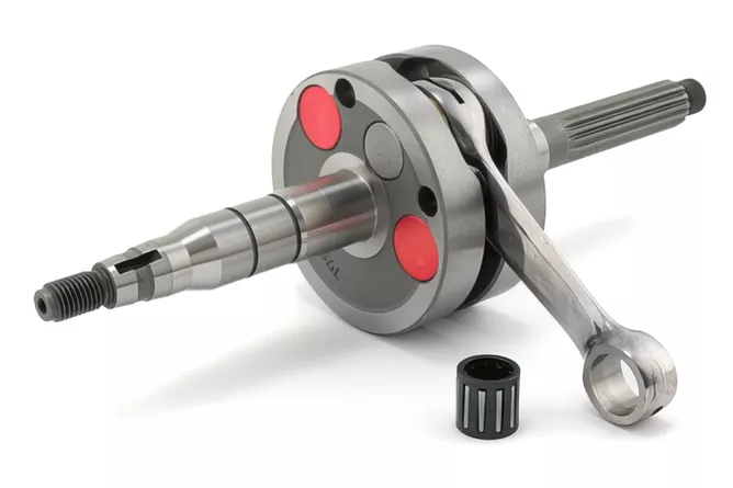 Airsal Racing Xtrem Langhub Kurbelwelle 45mm Hub 85mm Pleuel Minarelli liegend – Aerox / Nitro – Bild 3