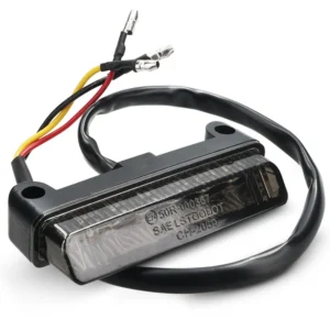 AllPro Mini LED-Rücklicht 7x1 cm Schwarz – Universal Motorrad & Moped