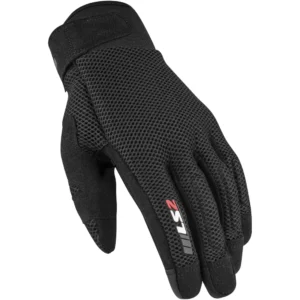 LS2 Cool Man Motorradhandschuhe – Belüftete Sommerhandschuhe in Schwarz