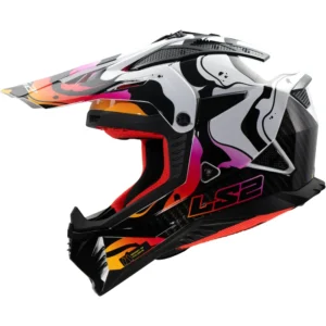 LS2 MX708 Fast II Wash Motocross Helm Schwarz/Weiß