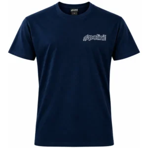 Polini T-Shirt "Cylinder" Navy-Blau – Offizielles Baumwoll-Merchandise für Moped & Roller Fans
