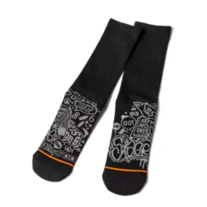 Stage6 Socken Schwarz – Größe 41–45 – 100 % Baumwolle