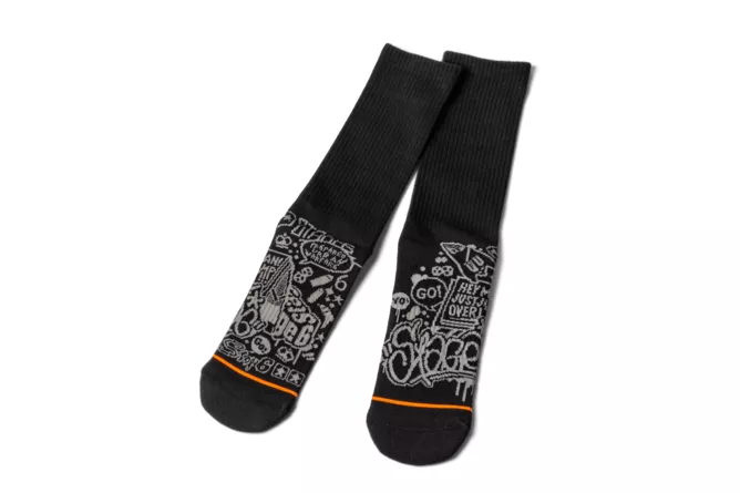 Stage6 Socken Schwarz – Größe 41–45 – 100 % Baumwolle