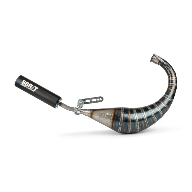 Stage6 R/T 70–80ccm High-End Racing Auspuff Derbi Euro 2 / 3 / 4 – Schwarz-Blau