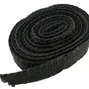 Stage6 Thermoband Auspuff-Hitzeschutz bis 1100 °C – 3800 x 25 mm – Schwarz