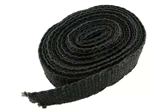 Stage6 Thermoband Auspuff-Hitzeschutz bis 1100 °C – 3800 x 25 mm – Schwarz