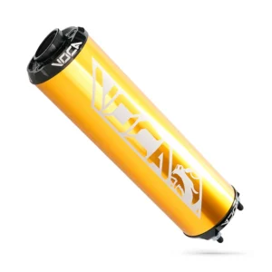 VOCA-CNC-Aluminium-Schalldaempfer-–-schwarze-Kappe-gold.