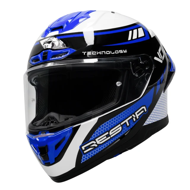 Voca Bestia Integralhelm – Poison Blue (Satin) – Bild 3