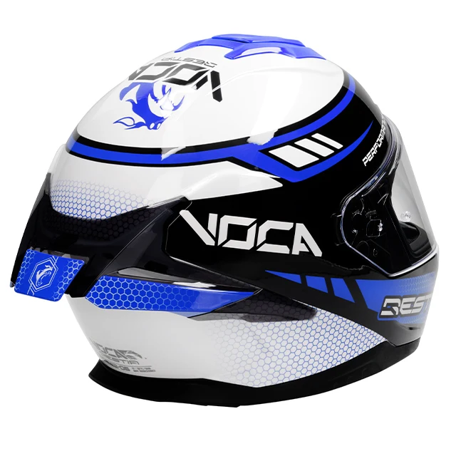 Voca Bestia Integralhelm – Poison Blue (Satin) – Bild 8