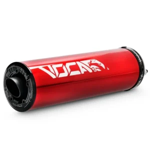 Endschalldämpfer VOCA Racing Aluminium Universal – Rot / Schwarze Endkappe