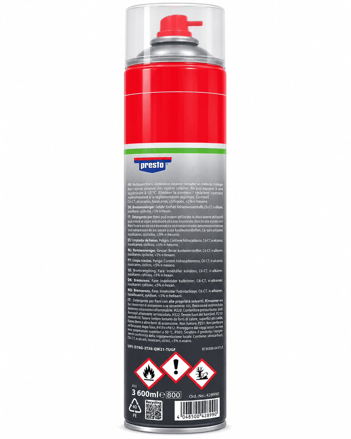 Presto Power Bremsenreiniger Spray 600ml – Bild 2