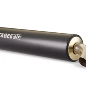 Endschalldämpfer Stage6 Pro Replica MK2 – Premium Roller Aludämpfer mit 2-Punkt-Befestigung in Schwarz