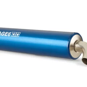 Endschalldämpfer Stage6 Pro Replica MK2 – Premium Roller Aludämpfer mit 2-Punkt-Befestigung in Blau