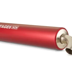 Endschalldämpfer Stage6 Pro Replica MK2 – Premium Roller Aludämpfer mit 2-Punkt-Befestigung in Rot