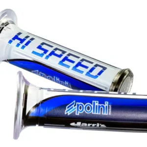 Polini Hi-Speed Lenkergriffe – Hochwertige Road & Race Griffe in Blau / Schwarz