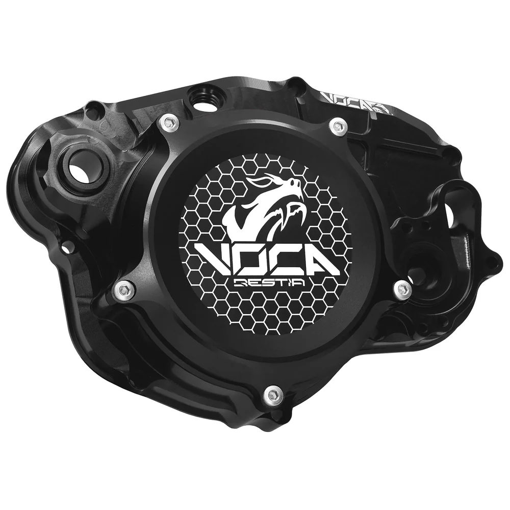 VOCA CNC Kupplungsdeckel Minarelli AM6 – Schwarz