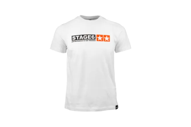 Stage6 T-Shirt Classic – Lässiges Fan-Shirt in Weiß mit großem Brustlogo